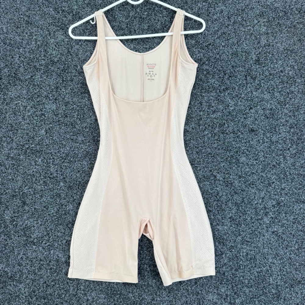 Assets Red Hot Label by Spanx Beige Lace Bodysuit Shapewear XL RN112121